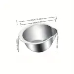 Stainless Steel Colander for Draining & Rinsing, Extra Large 5.5QT Strainer Basket – gallery image 4