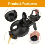 Glass Drink Jar for Cold Beverage Storage, Wide Mouth Design – gallery image 9