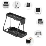 2pcs Under Sink Organizer for Sliding Storage Access with Pull-Out Shelf Design – gallery image 10