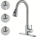Kitchen Faucet for Sink Water Flow Control with Pull-Down Spray & Single-Handle Design – gallery image 2