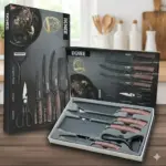 6-Piece Kitchen Knife System for Food Preparation with Stainless Steel Blades – gallery image 5
