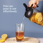 Glass Drink Jar for Cold Beverage Storage, Wide Mouth Design – gallery image 13