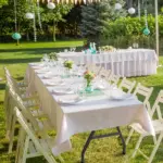 Folding Utility Table for Portable Work & Serving with Carry Handle and Adjustable Height – gallery image 6