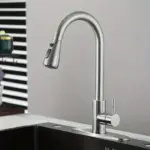 Kitchen Faucet for Sink Water Flow Control with Pull-Down Spray & Single-Handle Design – gallery image 15