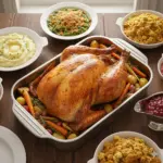 4-Piece Stainless Steel Rectangular Baking Pan Set for Baking & Roasting with Lids and Handles – main image