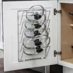 Metal Pot Lid Organizer Rack for Vertical Storage & Space Saving – main image