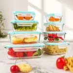 16-Piece Sealed Glass Food Storage Container Set for Food Storage & Meal Prep, Durable Glass – gallery image 2