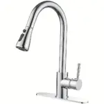 Kitchen Faucet for Sink Water Flow Control with Pull-Down Spray & Single-Handle Design – gallery image 3