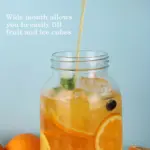 Glass Drink Jar for Cold Beverage Storage, Wide Mouth Design – gallery image 11