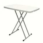 Folding Utility Table for Portable Work & Serving with Carry Handle and Adjustable Height – gallery image 2
