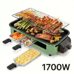 Smokeless Electric Grill for Indoor Grilling & Searing with Removable Non-Stick Plate – gallery image 6
