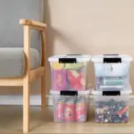 6-pack 6L Clear Plastic Storage Bins for Household Organization with Latching Lids – gallery image 7