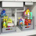2-Tier Slide-Out Under-Sink Organizer for Storage & Organization with Pull-Out Rack Design – gallery image 10