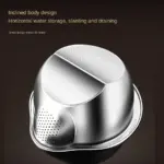 Stainless Steel Colander for Draining & Rinsing, Extra Large 5.5QT Strainer Basket – gallery image 5