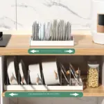 Adjustable Expandable Pots and Pans Organizer Rack for Organizing Cookware and Lids, White – gallery image 8