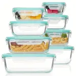 Glass Food Storage Containers for Meal Prep & Food Storage with Locking Lids – main image