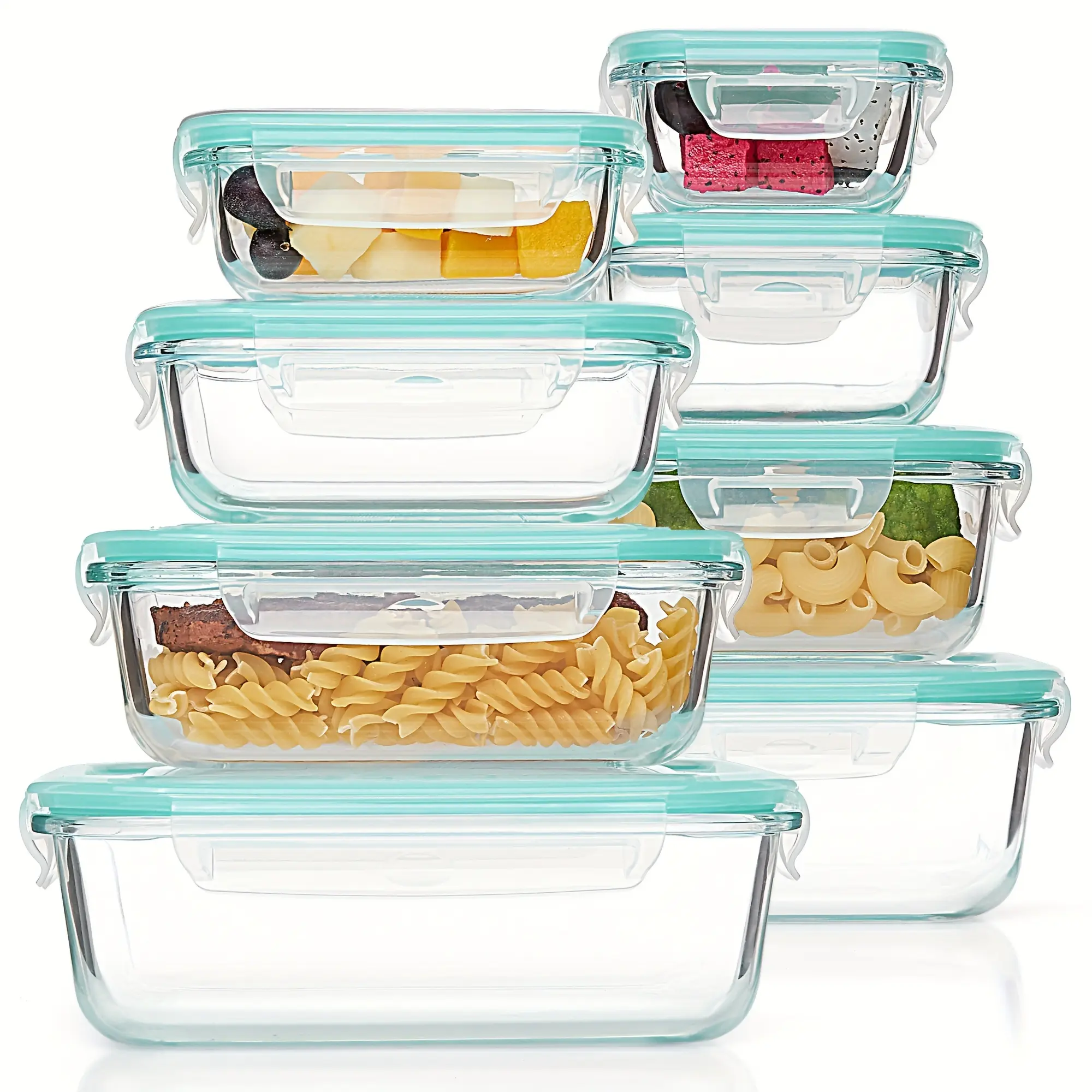 4f9a3cfe-12ba-4add-8f14-5839655a850b Glass Food Storage Containers for Meal Prep & Food Storage with Locking Lids – main image