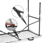 Plastic Folding Table for Portable Dining & Serving with Carrying Handle and Locking Design – gallery image 8