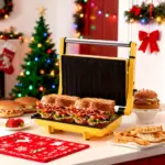 3-in-1 Electric Indoor Grill for Grilling & Pressing with 180-Degree Opening and Non-Stick Plates – gallery image 12