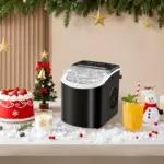Portable Ice Maker for Making Ice Cubes with Carry Handle and Removable Basket – gallery image 6