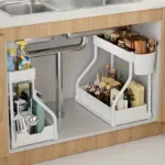 2pcs Under Sink Organizer for Sliding Storage Access with Pull-Out Shelf Design – gallery image 3