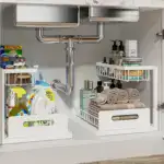 2-Tier Slide-Out Under-Sink Organizer for Storage & Organization with Pull-Out Rack Design – gallery image 7