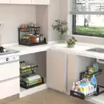 2-Tier Slide-Out Under-Sink Organizer for Storage & Organization with Pull-Out Rack Design – gallery image 13