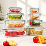 16-Piece Sealed Glass Food Storage Container Set for Food Storage & Meal Prep, Durable Glass – gallery image 5