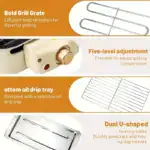 Smokeless Electric Grill for Indoor Grilling & Searing with Removable Non-Stick Plate – gallery image 9