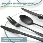 48-Piece Stainless Steel Flatware Set for Dining, Mirror Finish – gallery image 5