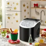 Portable Ice Maker for Making Ice Cubes with Carry Handle and Removable Basket – gallery image 3