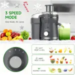 Centrifugal Juicer Machine for Juicing Whole Fruits and Vegetables, 3in Feed Chute & Dual Speed Control – gallery image 7