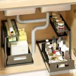 Sliding Pull-Out Cabinet Sorting Rack for Organizing Household Items, Metal Frame – gallery image 5