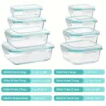 Glass Food Storage Containers for Meal Prep & Food Storage with Locking Lids – gallery image 4