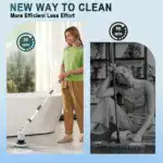 Electric Cleaning Brush for Household Surface Cleaning, Telescopic Long Handle – gallery image 7