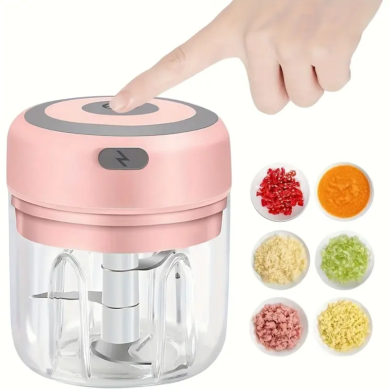 b7e822fa-aa52-4c39-886d-53a59e1833e3 Electric Mini Food Chopper for Chopping & Mincing, Portable Compact Design – main image
