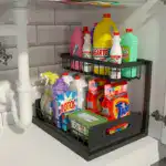 2-Tier Slide-Out Under-Sink Organizer for Storage & Organization with Pull-Out Rack Design – gallery image 8