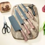6-Piece Kitchen Knife System for Food Preparation with Stainless Steel Blades – main image