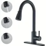 Kitchen Faucet for Sink Water Flow Control with Pull-Down Spray & Single-Handle Design – main image