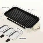 Smokeless Electric Grill for Indoor Grilling & Searing with Removable Non-Stick Plate – gallery image 4