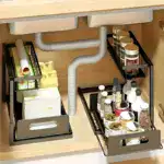 2-Tier Slide-Out Under-Sink Organizer for Storage & Organization with Pull-Out Rack Design – gallery image 3