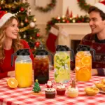 Glass Drink Jar for Cold Beverage Storage, Wide Mouth Design – gallery image 7