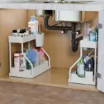 2pcs Under Sink Organizer for Sliding Storage Access with Pull-Out Shelf Design – gallery image 9