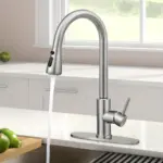 Kitchen Faucet for Sink Water Flow Control with Pull-Down Spray & Single-Handle Design – gallery image 5