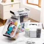 6-pack 6L Clear Plastic Storage Bins for Household Organization with Latching Lids – gallery image 6