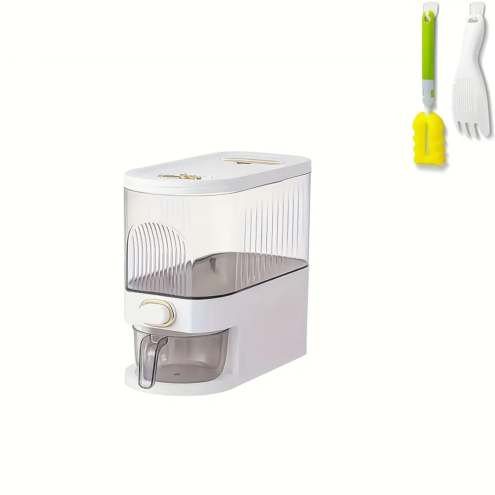 fd0ffd4f-d575-4b63-a40b-cf130c216d13 Large-Capacity Rice Storage Container for Storing & Dispensing Dry Foods, With Measuring Cup – main image