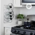 Metal Pot Lid Organizer Rack for Vertical Storage & Space Saving – gallery image 8
