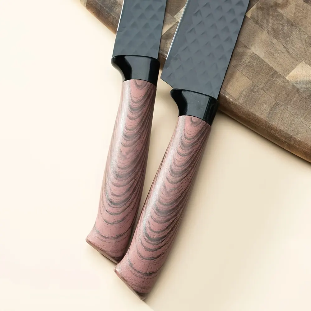 6-Piece Kitchen Knife System for Food Preparation with Stainless Steel Blades – description image 2