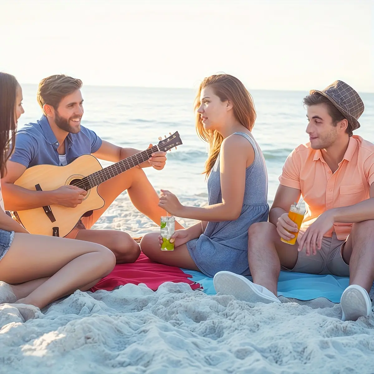 Square Glass Cup with Lid for Drinking Beverages, 13oz – description image 2