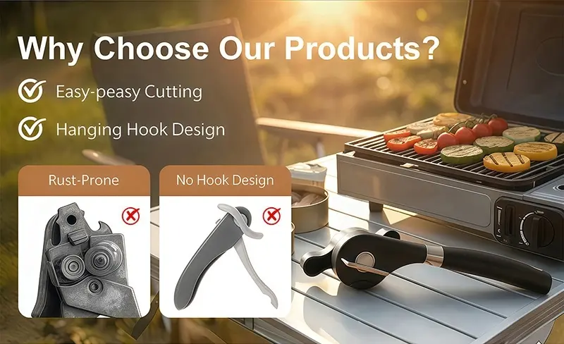 Manual Can Opener for Opening Cans and Lifting Pull Tabs – description image 3